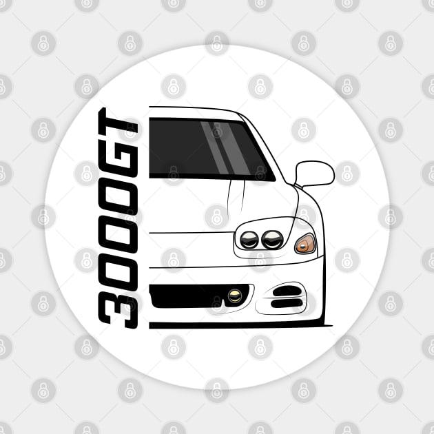 Front 3000GT 1994 1997 Magnet by GoldenTuners